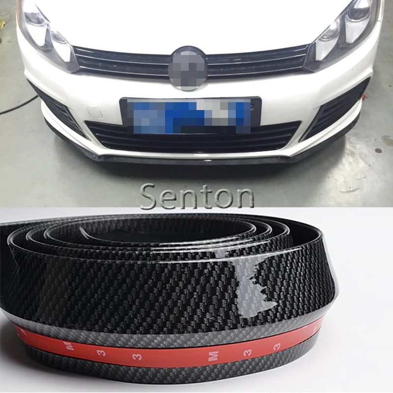 

Car Carbon Fiber Front lip 2.5M For Jeep Renegade Wrangler JK Grand Cherokee For Volvo XC90 XC60 S90 S60 V70 S40 V40 V70