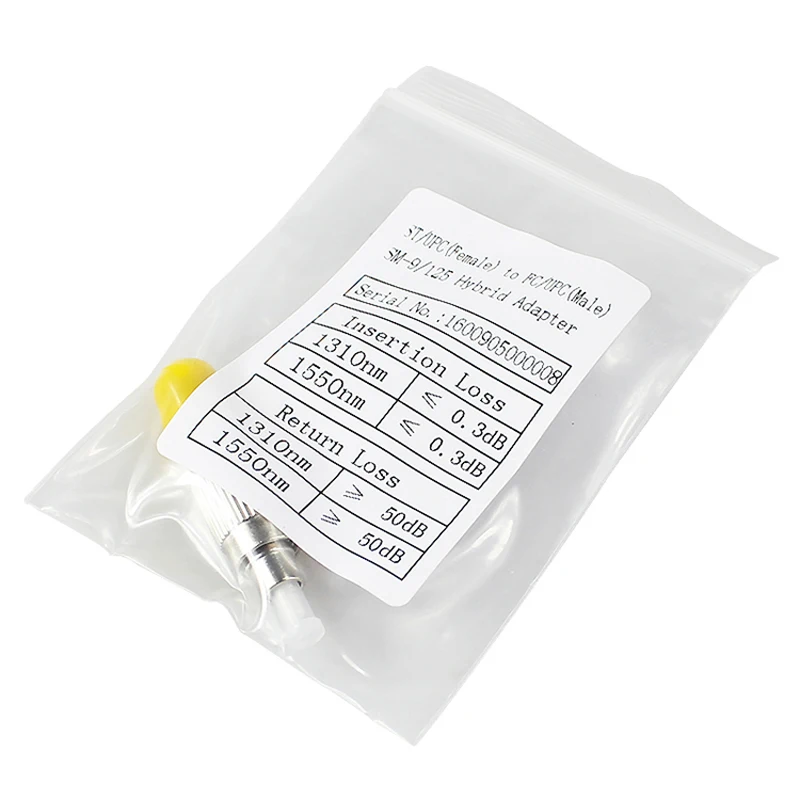 

5pcs FC-ST single mode converter head optical power meter red pen flange coupler fiber jumper converter