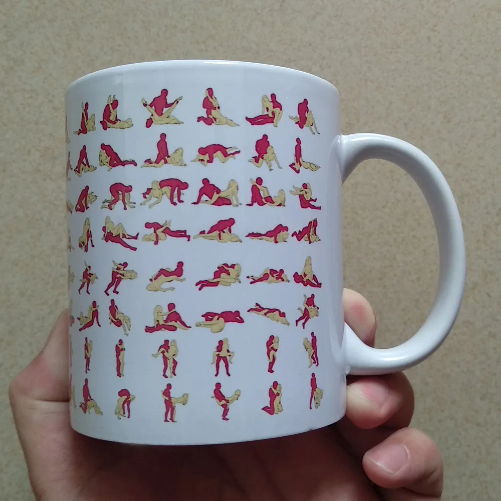 Креативные керамические кофейные чашки и кружки для чая, молока, сока с дизайном 120, эротическое сексуальное положение для мужчин и женщин