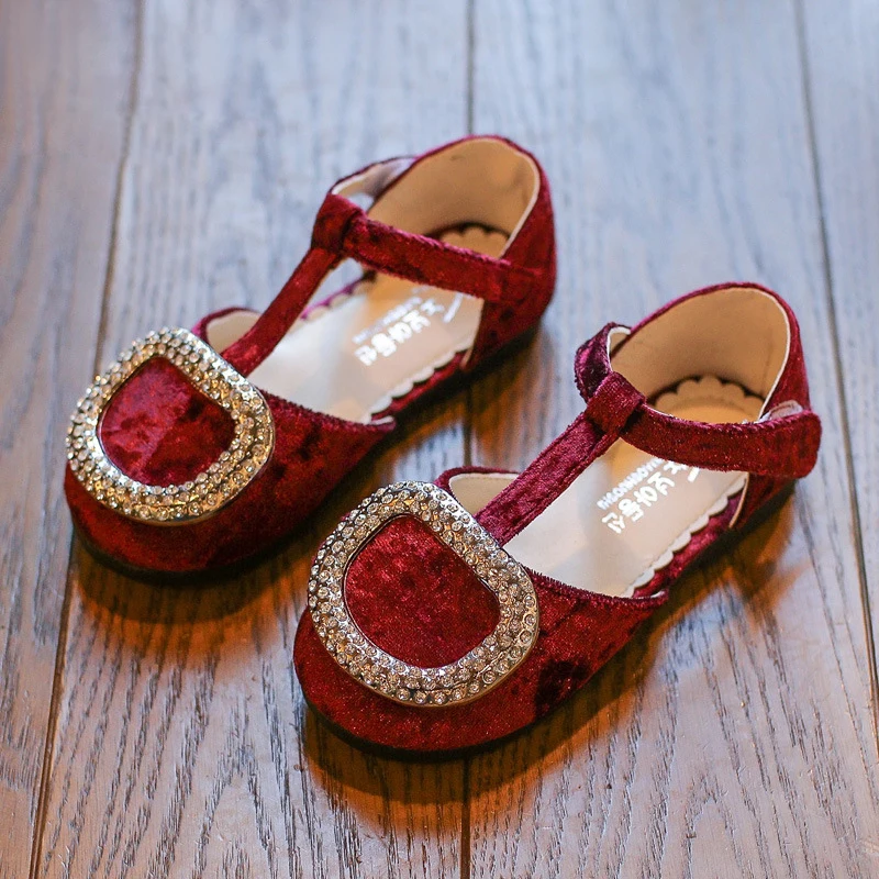 Детская обувь модная кожаная для девочек на весну 2020 замшевые сандалии плоской