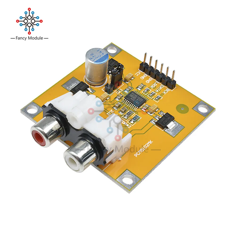 PCM5102 DAC декодер I2S плеер собранная плата 32Bit 384K ES9023 PCM1794 совместимый модуль для