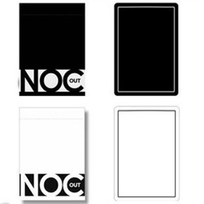 1 шт. NOC Out Черные или белые игральные карты для покера Размер колода USPCC HOPC Custom limited