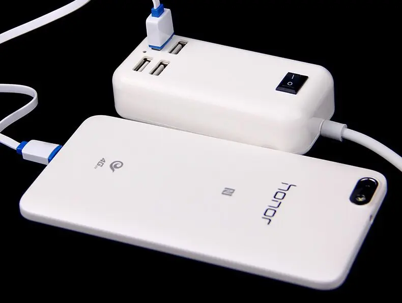 Ameec ЕС Plug 5V3A 4 Порты стены концентратора станция USB Зарядное устройство для