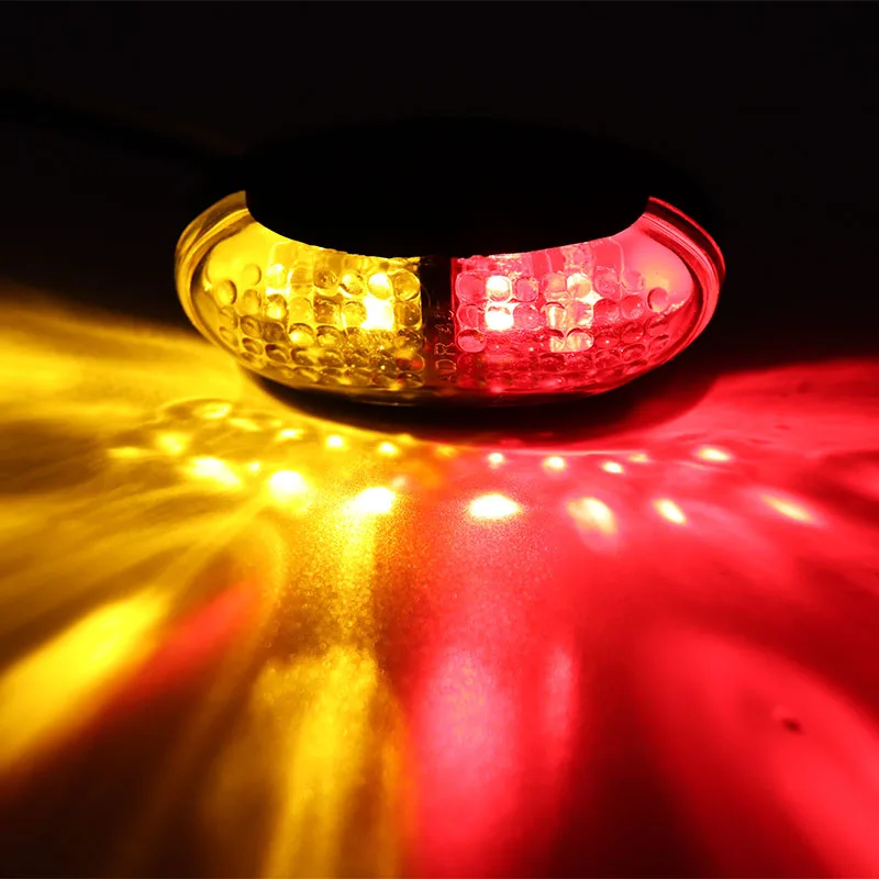 12V/24V Универсальный 4LED двойной Цвета автомобиль грузовик с прицепом боковые