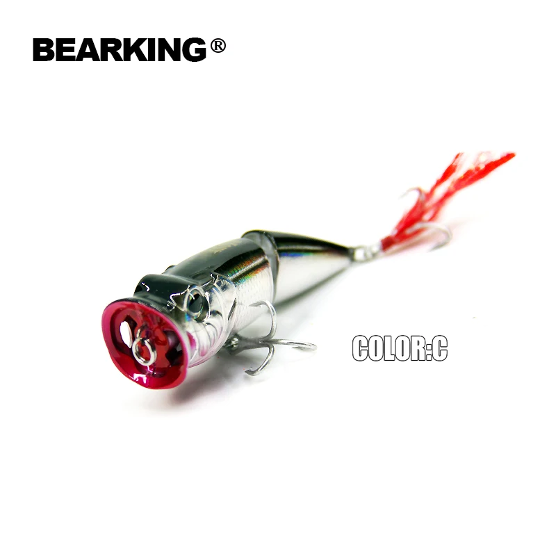 Bearking 5 шт./лот рыболовные приманки жесткая наживка разных цветов Поппер bearking 70 мм