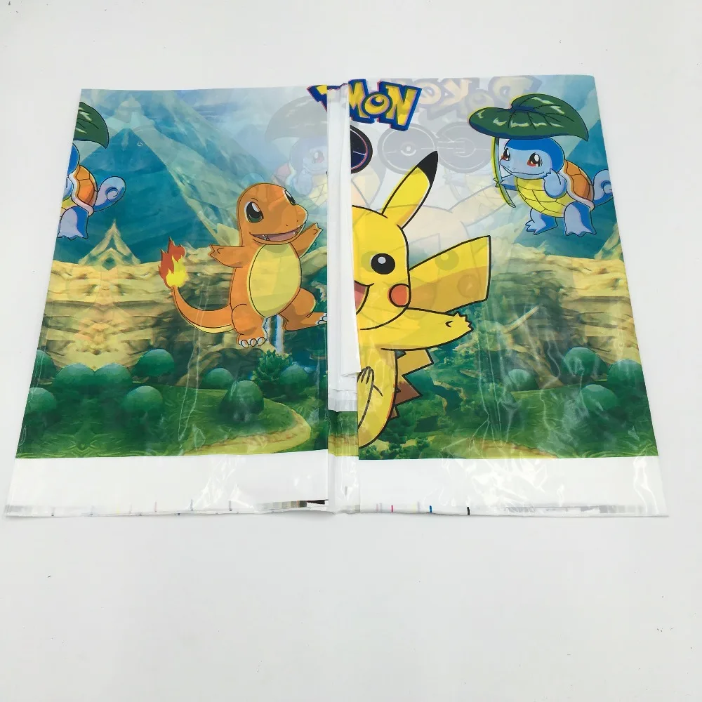 1 шт./лот pokemon go тема стол, скатерть, одежда для день рождения украшения спрос среди детей Покемон Пикачу тема скатерть