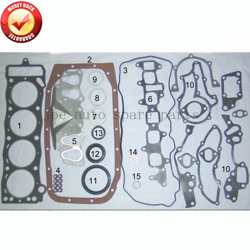 22R 22RE 22REC полный комплект прокладок двигателя для Toyota Land cruiser/4runner/Celica/Hilux VW Taro 2.4L 84 05