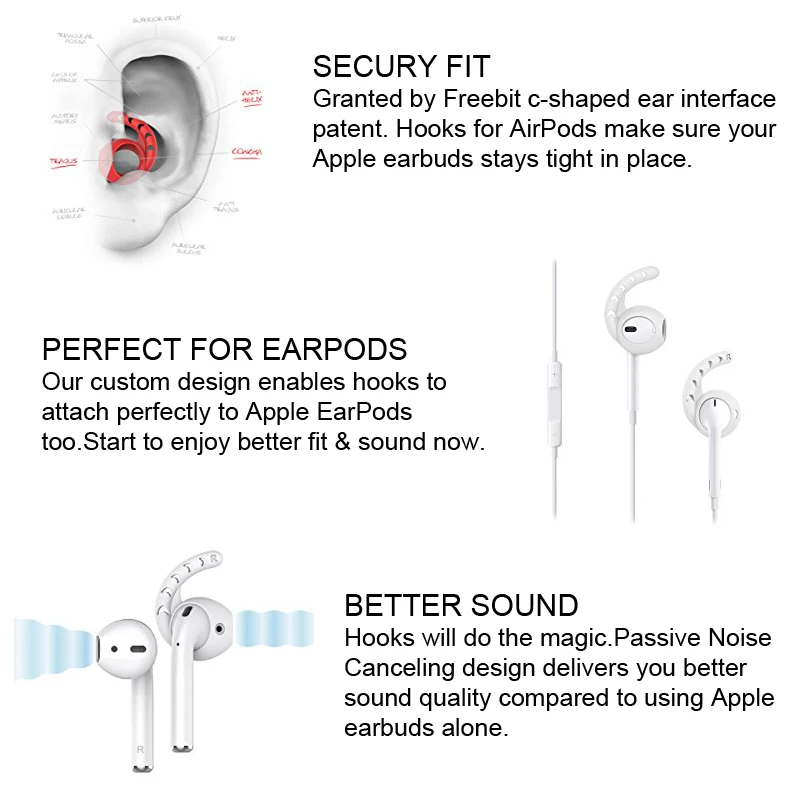 Силиконовый защитный чехол DUSZAKE для AirPods аксессуары Earpods Air Pods Airpods Apple |