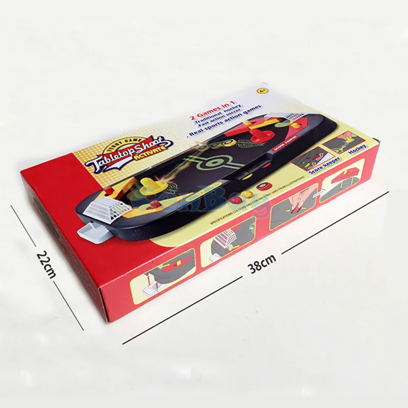 Настольная битва 2 в 1 футбольный и хоккейный Настольный мяч мини футбольная