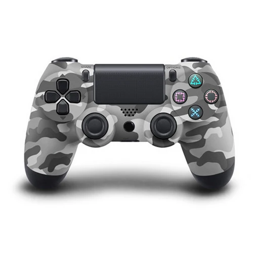 Gray Camo Беспроводной игрового контроллера геймпад для sony PS3 PS4 Bluetooth консоль контроллер для виброотдача Беспроводной игровой джойстик рокер триггер - Цвет: Gray Camo