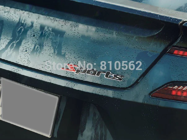 3D металлическая Спортивная эмблема наклейка для автомобиля грузовика полоса