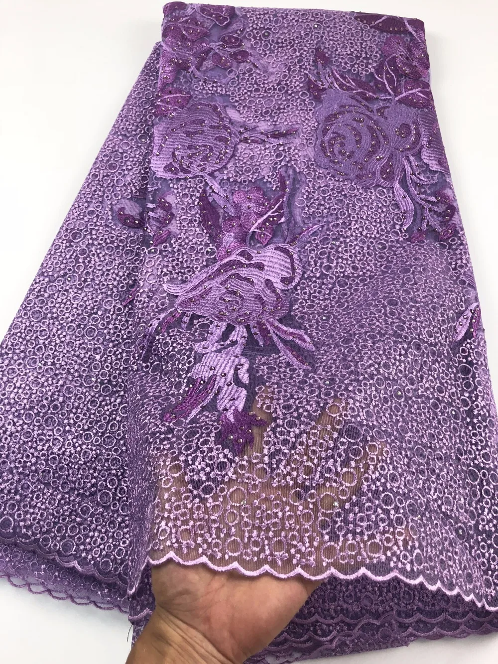 

High Quality Nigerian 3D Wedding Lace Fabric sky blue Latest African Laces 2022 French Net Lace Fabric for Dress A729