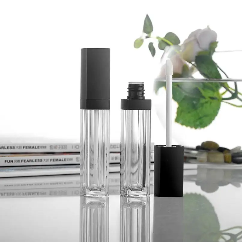 

Wholesale 5ML Lip gloss tube empty Empty Lip gloss container Square plastic Cosmetic tube