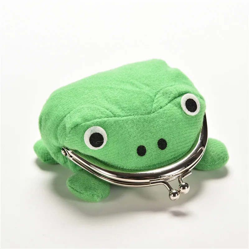 1PCS Hot Selling Frog Wallet Anime Cartoon Wallet Coin Purse Manga Flannel Wallet Cute Purse Coin Holder 