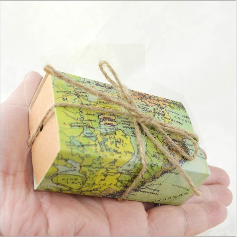 Подарочные коробки с картой 50 шт. по всему миру|box for|box worldbox party |