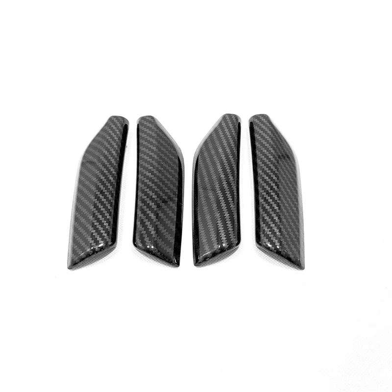Carbon fibre ABS Матовый/углеродное волокно для Audi Q3 аксессуары для LHD двери автомобиля внутри подлокотника декоративные полосы покрытия отделка автомобиля стиль - Название цвета: Carbon fibre