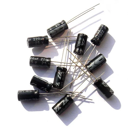

( 50 pcs/lot ) 220uF 25V Aluminum Electrolytic Capacitor Radial