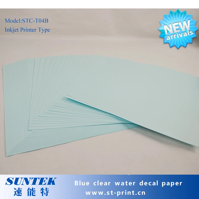 A4/20 Синяя Прозрачная пленка для струйной печати фарфор на водной основе пластик