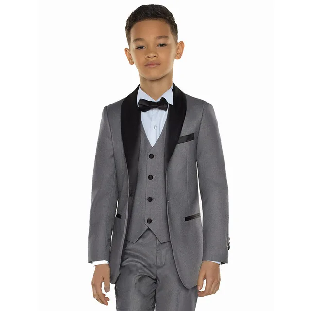2022 New Arrival Groom Boy Suits For Wedding Handsome Cute Formal Kids Party Dress 3 Piece Suits (Jacket+Pants+Vest )