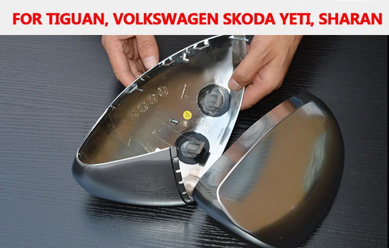 Боковое зеркало крышки крышка для V W Tiguan; Skoda YETI Sharan Allspace L MK2 матовый хром заменить