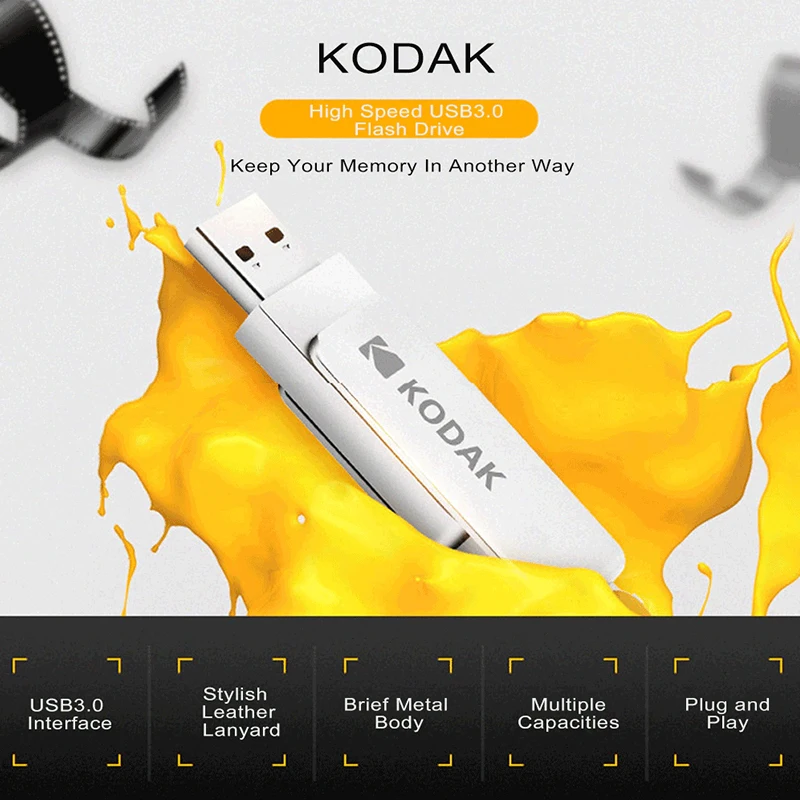 USB флеш накопитель KODAK 256 ГБ 128 64 32 16 K133|USB флэш-накопители| |