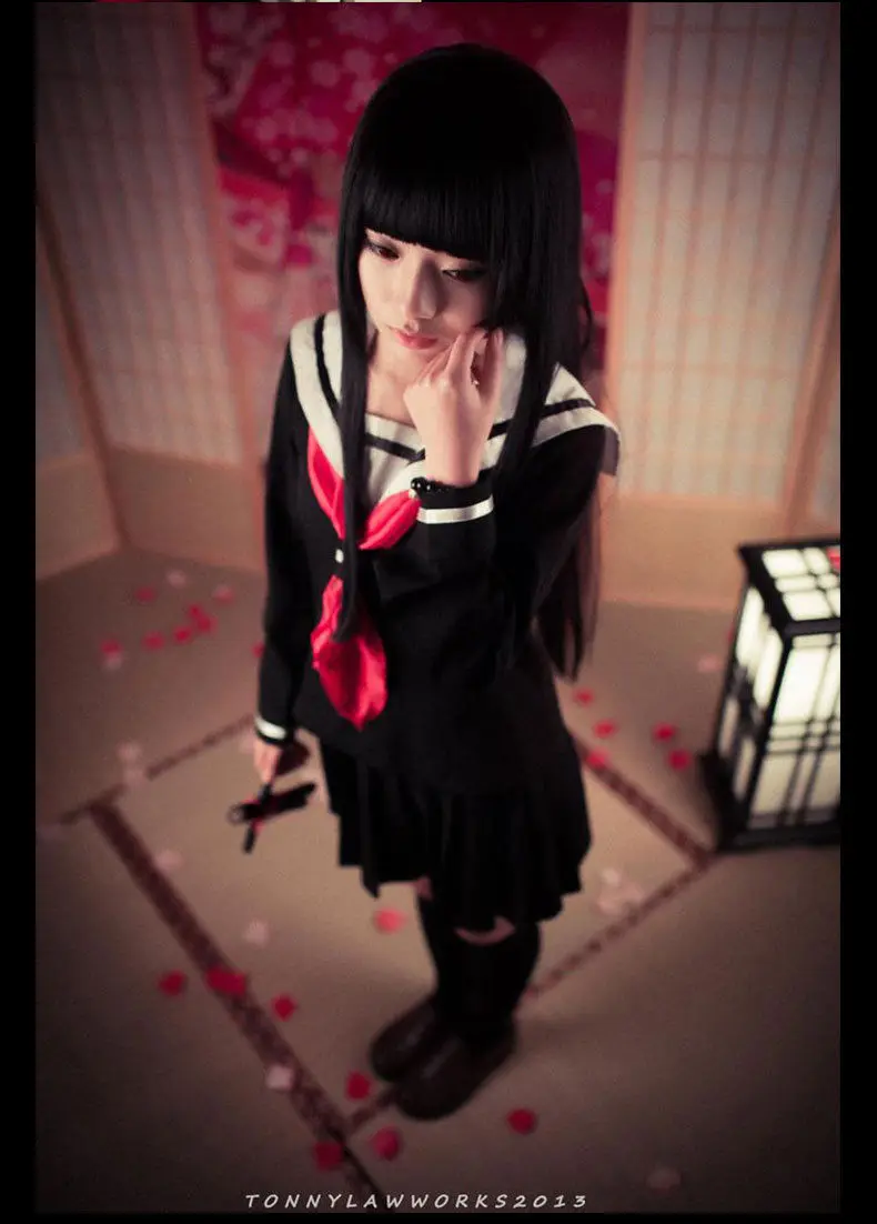 Костюм для косплея аниме Hell Girl Enma ai Корейский Японский Школьный костюм матроса