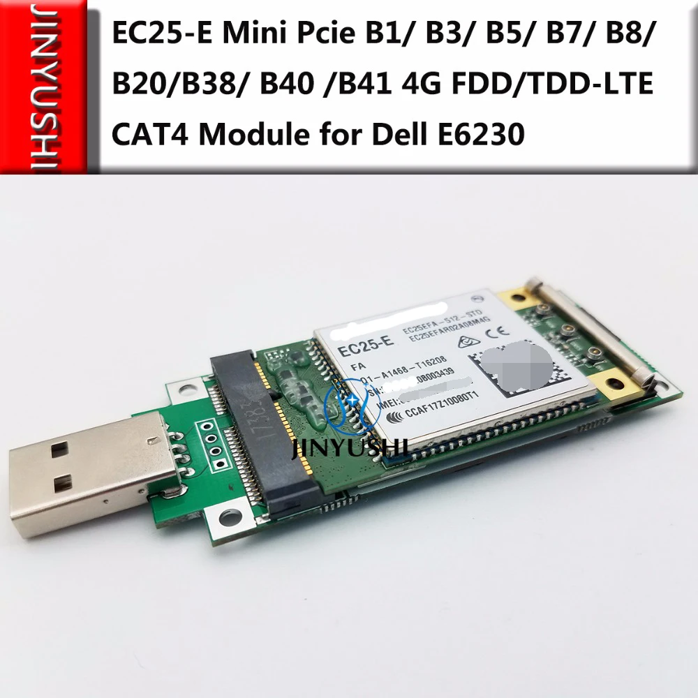 JINYUSHI EC25 EC25-E Mini Pcie + MINI PCIE к USB адаптеру B1/ B3/ B5/ B7/ B8/ B20/B38/ B40 /B41 4G FDD/TDD-LTE CAT4 | Компьютеры
