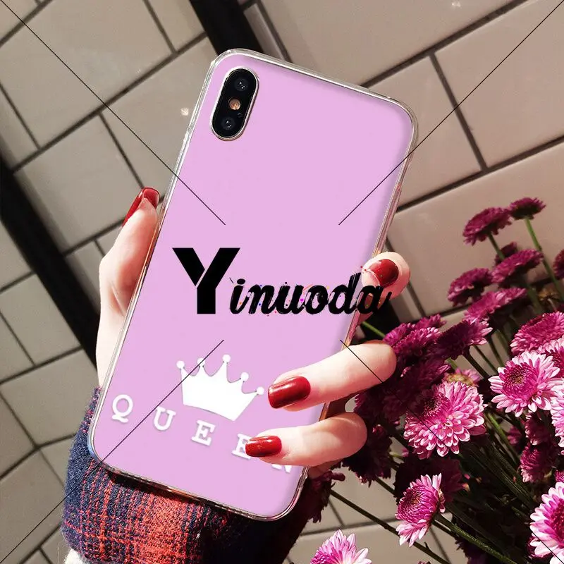 Yinuoda Принцесса Корона Новинка чехол для телефона Fundas Apple iPhone 8 7 6 6S Plus X XS MAX 5 5S SE XR