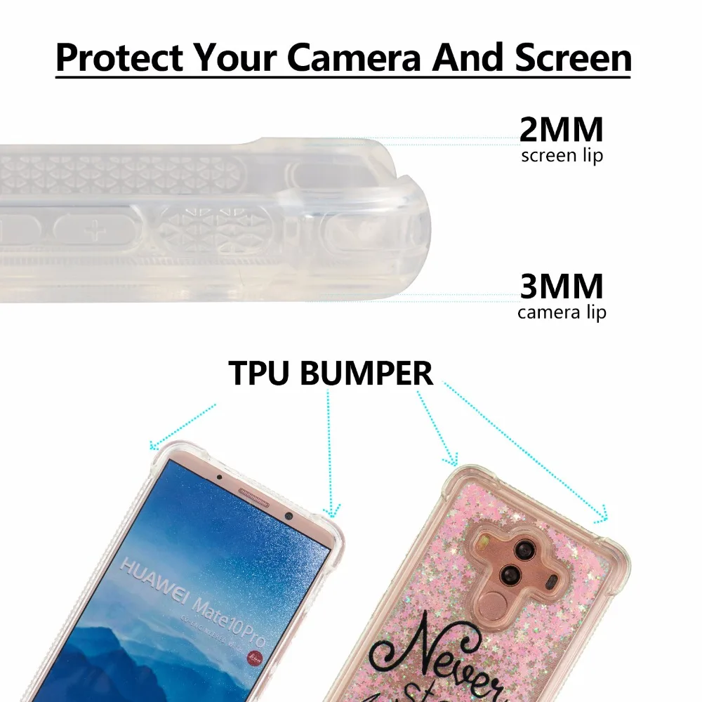 Силиконовый чехол для huawei Коврики 10 Pro Blanc BLA-L09 BLA-L29 блестящий 10Pro Телефон pro Блеск