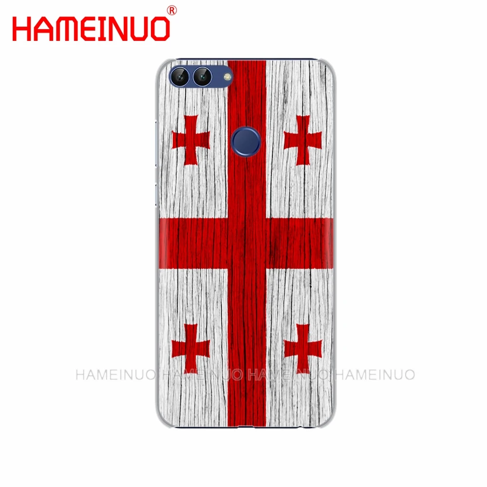 HAMEINUO грузинский Гранж флаг чехол для сотового телефона huawei Honor Y5 7C Y625 Y635 Y6 Y7 Y9 2017 2018