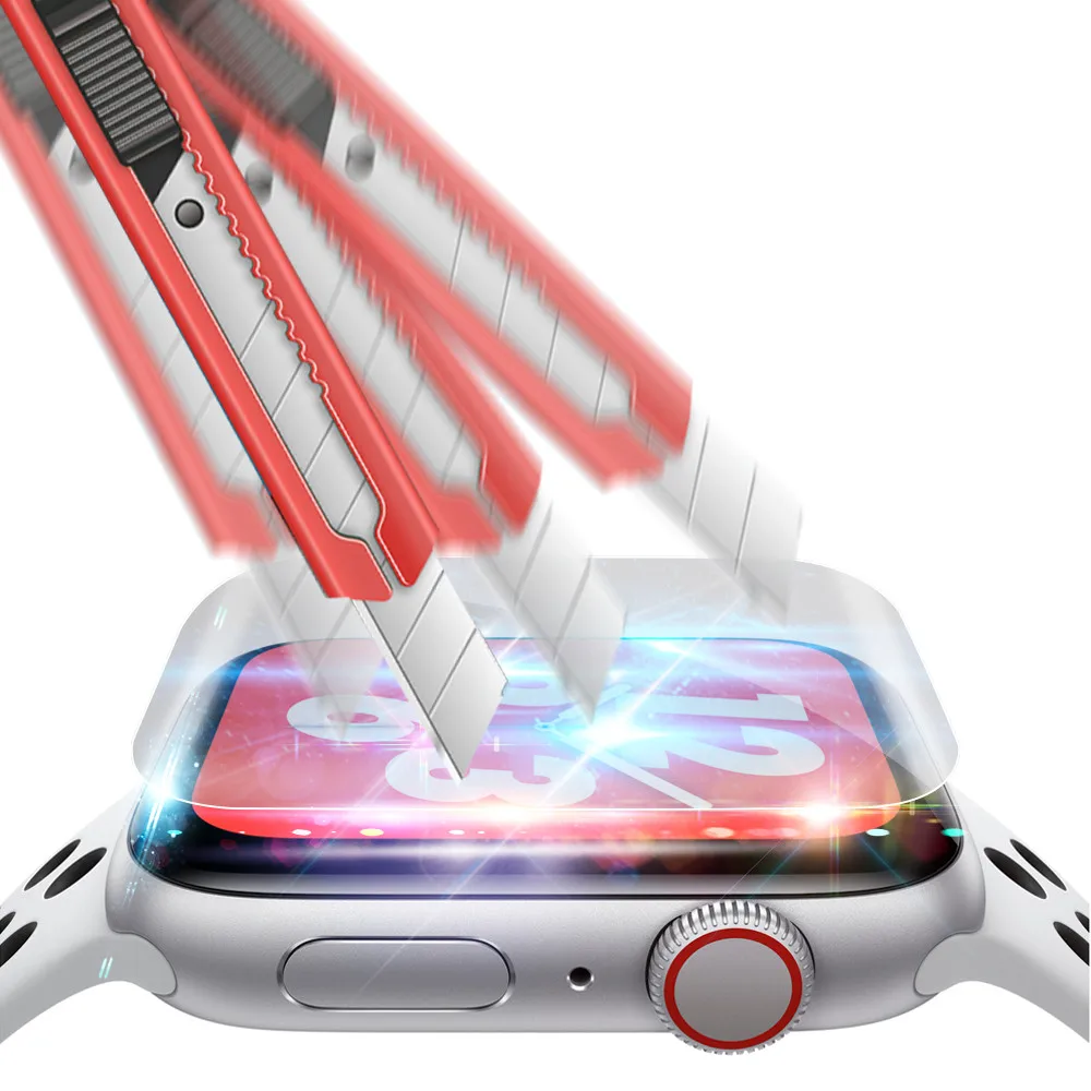 Смарт аксессуары 5 шт. Взрывозащищенная защитная пленка из ТПУ для Apple Watch серии 4 40