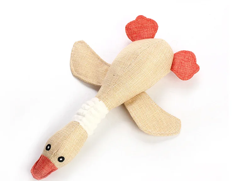 3 ANSINPARK lovely cat cat dog dog chew toy animal toy stuffed animal squirrel bite cloth fabric cartoon wild goose squeak toy j66 - Цвет: 3