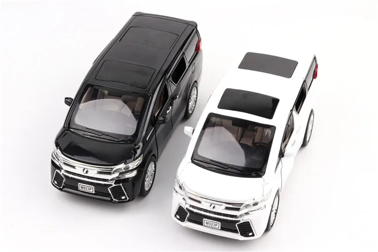 1:24 литая под давлением модель автомобиля для Alphard Vellfire роскошный MPV Металлический Игрушечный Автомобиль со звуком светильник функция оттягивания Детские Подарочные игрушки