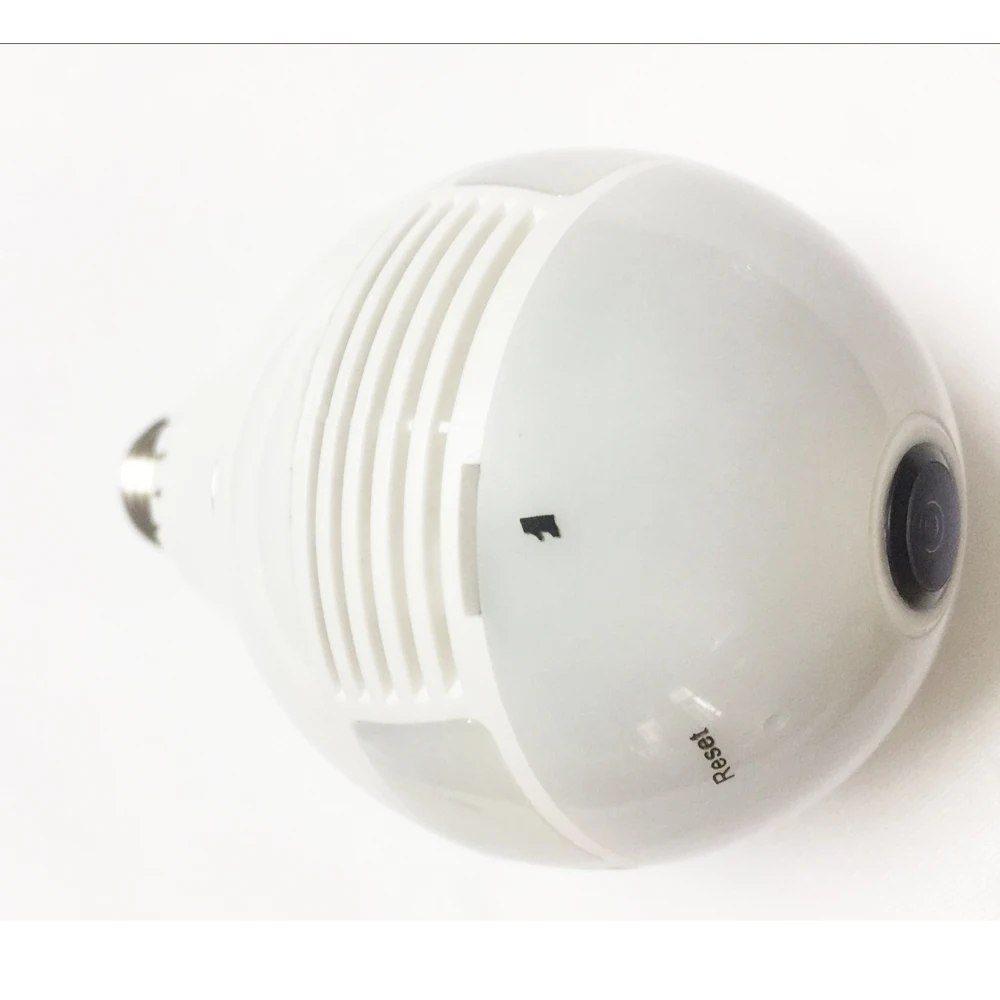 Светодиодная лампа 960 P беспроводная мини камера VR с углом обзора 360 градусов IP Wi Fi