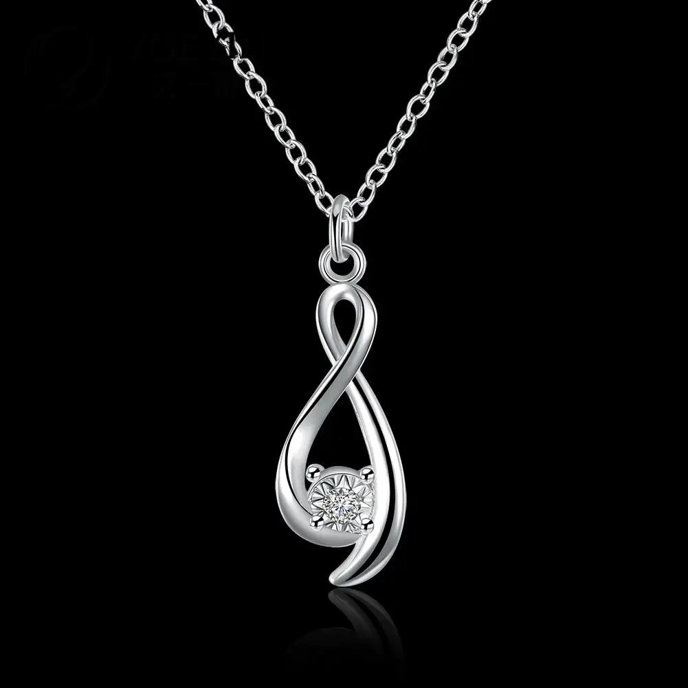 Женская бижутерия посеребренное ожерелье ювелирные изделия для помолвки колье