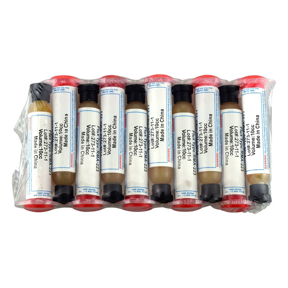10 CC паяльная паста RMA-223 PCB PGA BGA SMD с гибким наконечником шприц флюс паяльной пасты Смазка ремонт Solde