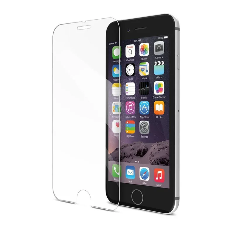 Ультратонкое закаленное стекло 0 3 мм 9H для iPhone aifon ihone i phone 4 4S 5 5S 5c 6 6S Plus 2.5d защита