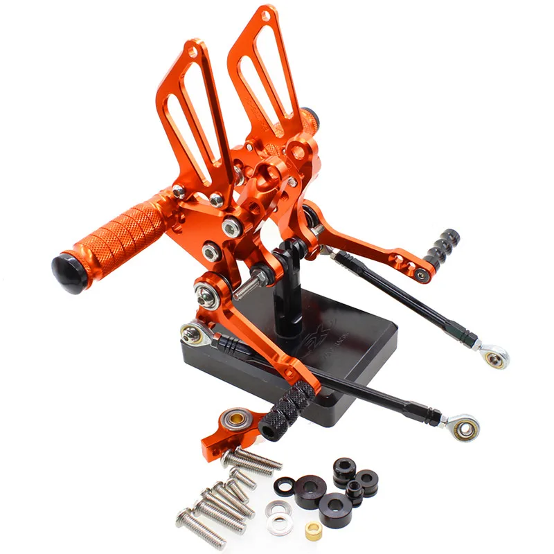 CNC Алюминиевые Регулируемые Задние подножки для Ducati 1098 1098S 1198 848 EV0 2008 2009 2010 2011 2012 2013