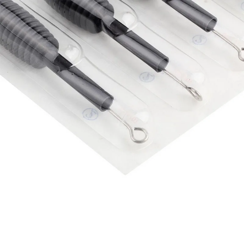 5 шт. черные одноразовые тату трубки высеченные стерилизованные иглы 1RL 3RL 5RL 7RL 9RL