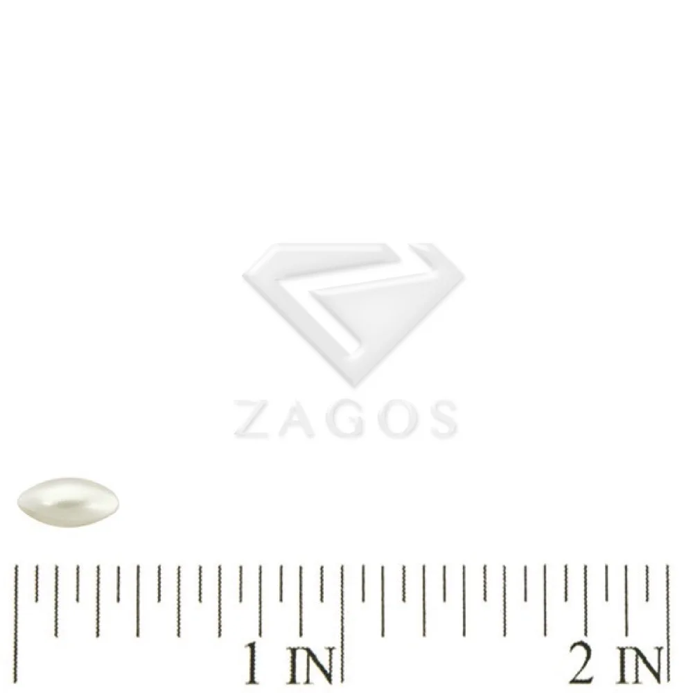 200Pcs 4x7.5x3mm Pearlized Acrylic Beige Marquise Flatback Cabochons Jewelry DIY Making Findings Fit Bracelet Necklace AR0481 | Украшения и
