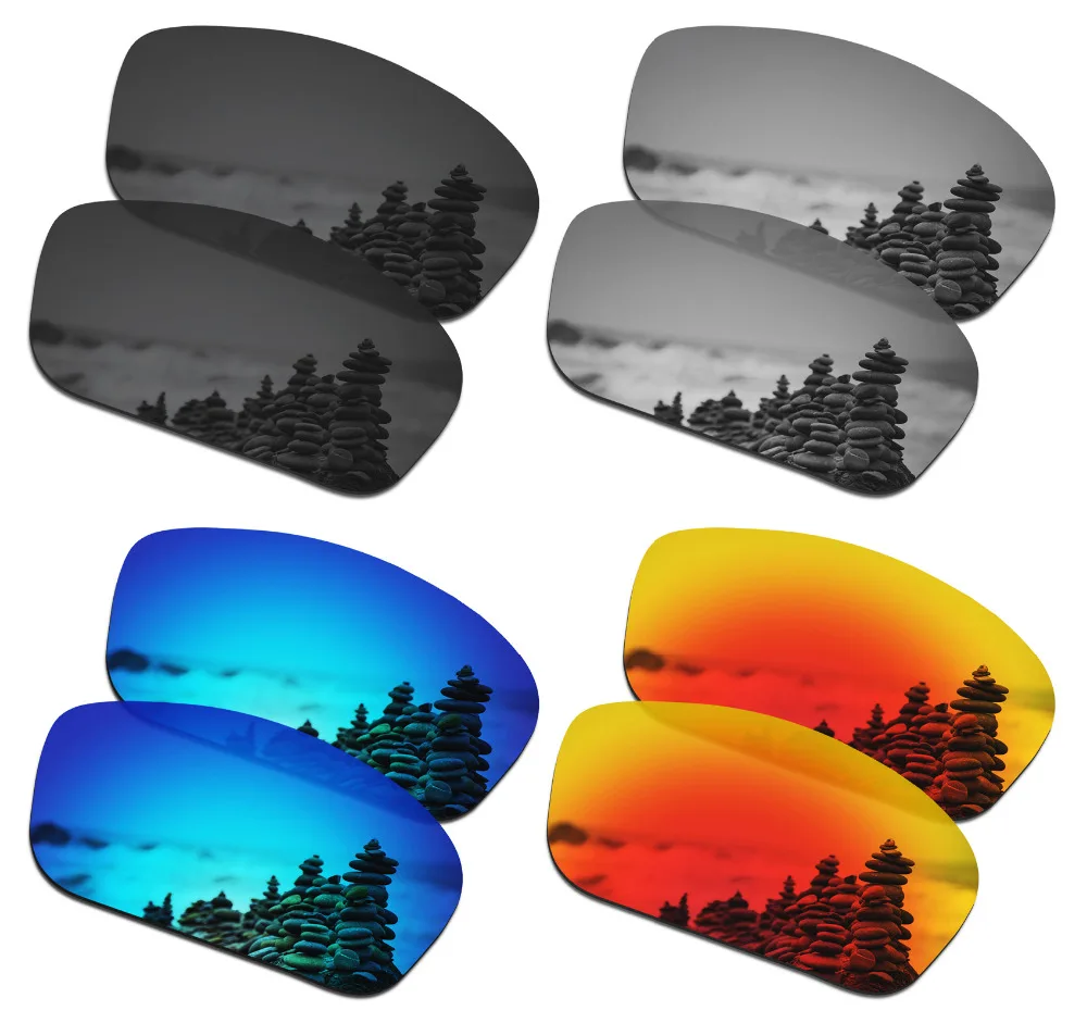 

SmartVLT 4 Pairs Polarized Sunglasses Replacement Lenses for Oakley Straightlink - 4 Colors