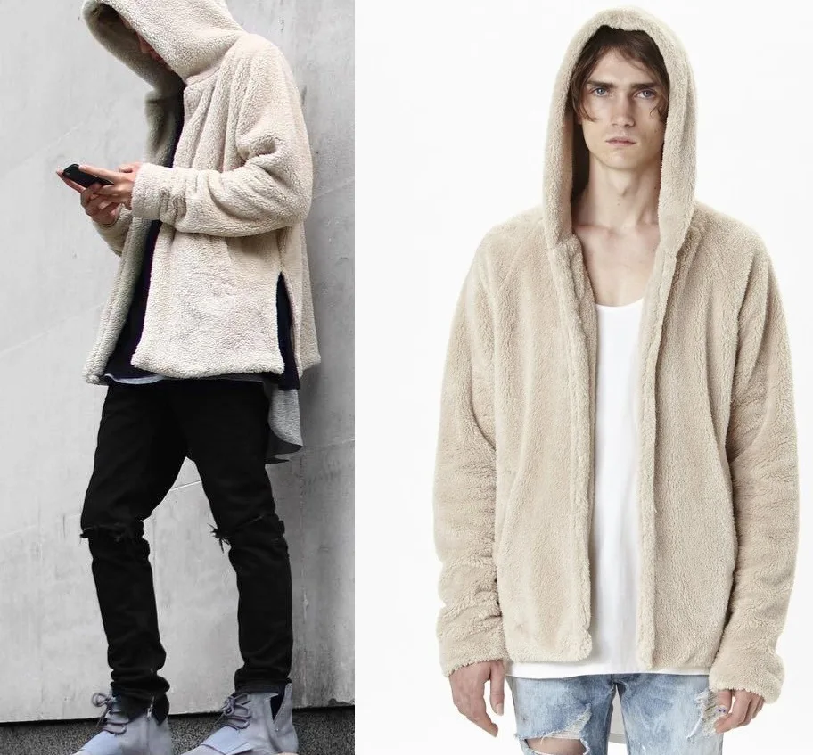 

Cashmere Fur Inside Thick Autumn & Winter Warm Jackets Hoodies Hodded Men's Casual Thick Hot Sale Sweatshirt