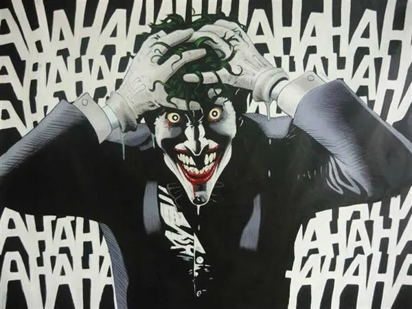 Joker Killing Joke tribute Batman Handmade Oil Painting | Дом и сад