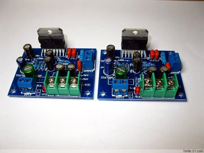 DC18-35V TDA7294 Двухканальный 60 Вт+ 60 Вт задний сценический Усилитель мощности доска 61X48X25 мм