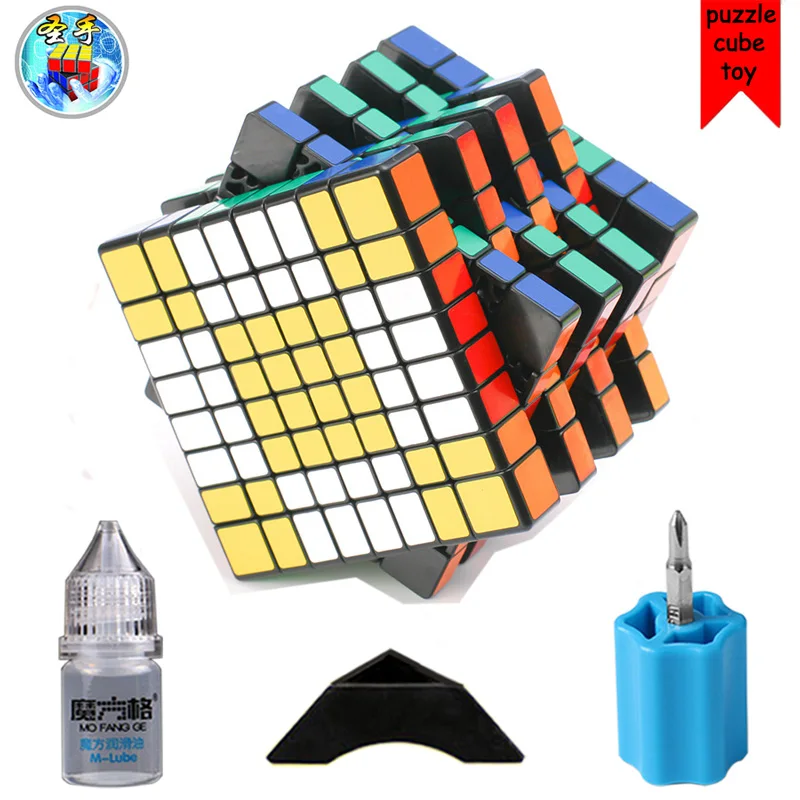 black 5 suit set Скоростной куб, 8x8x8, 8,3 см, ShengShou, 5 костюмов, профессиональная головоломка, Neo Cubo Magico, наклейки, игрушки для детей, взрослых, обучающая игрушка - Цвет: black 5 suit set
