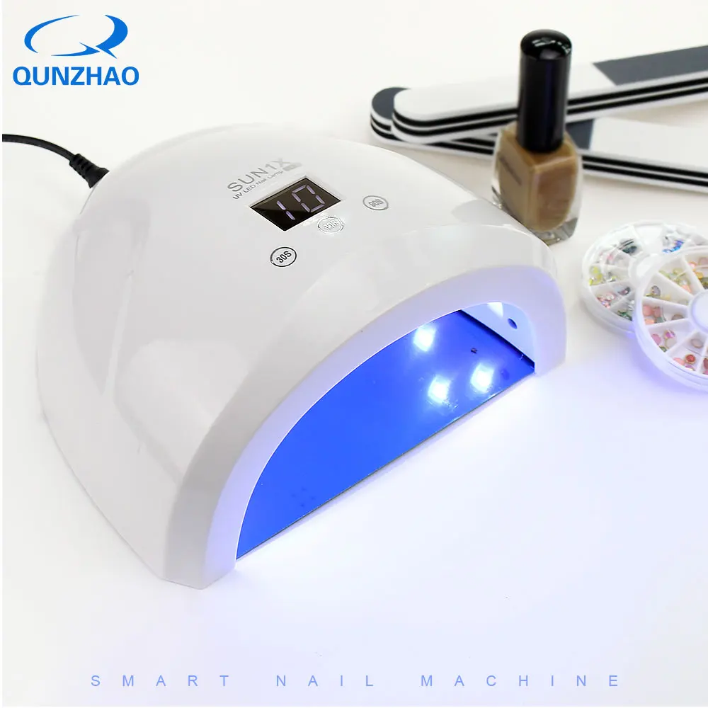 Qunzhao 36w automatic LED UV sensor fast drying curing nail dryer for gel varnish equipment | Красота и здоровье