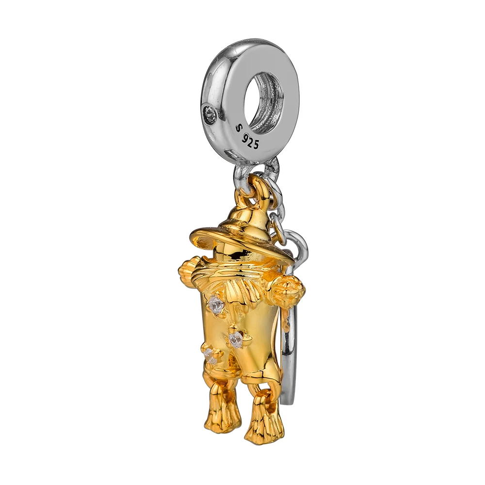 CKK Golden Scarecrow Guardian Charm Bead Fit Europe Bracelets charms Sterling silver 925 original Beads for jewelry making |