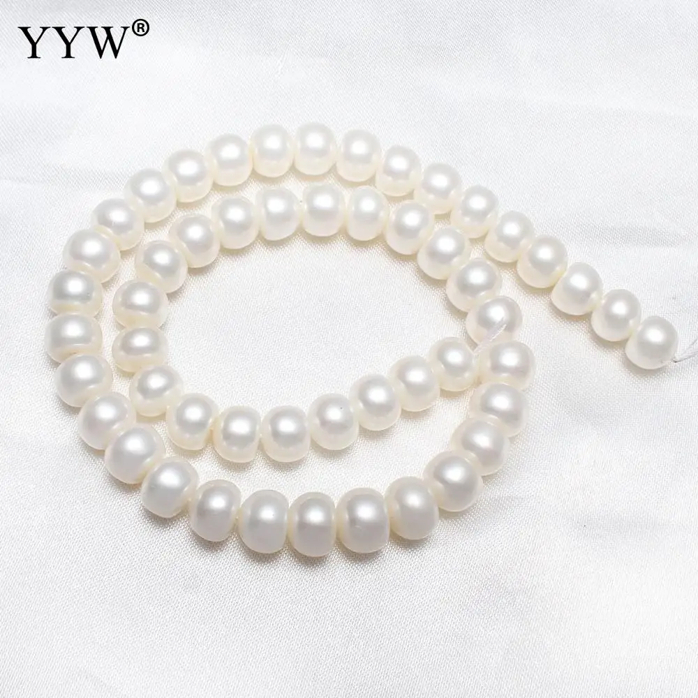 

Cultured Potato Freshwater Pearl Beads Natural White 10-11mm Approx 0.8mm Sold Per Approx 15 Inch Strand