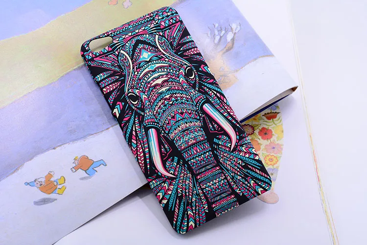 3D Марка Животных Лев Волк Pattern Сова Жесткий Задняя Полная Крышка Телефона case для