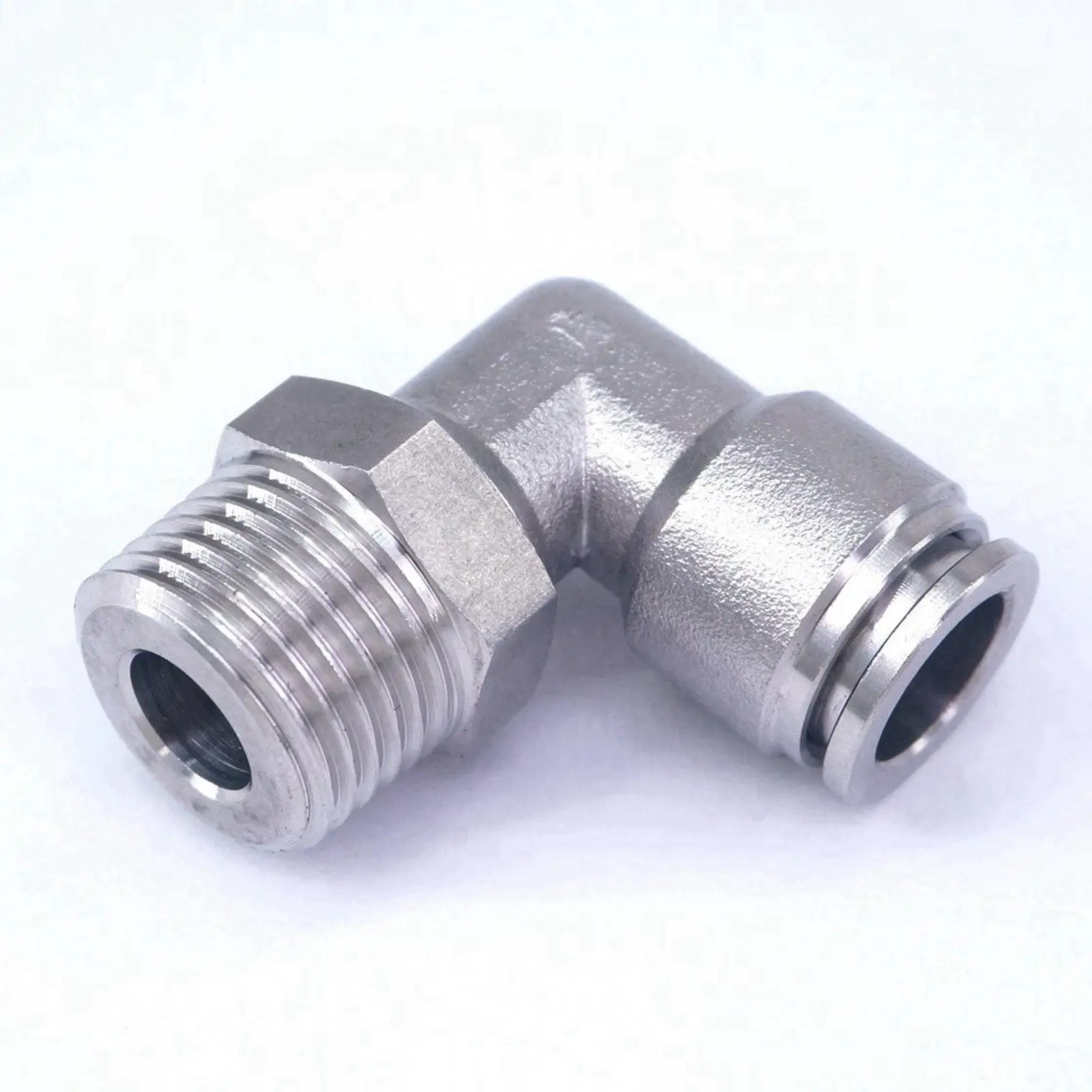 

Fit Tube O.D 12mm*1/2" BSP Male Elbow 304 Stainless Steel Pneumatic Connector Quick Connector Fittings